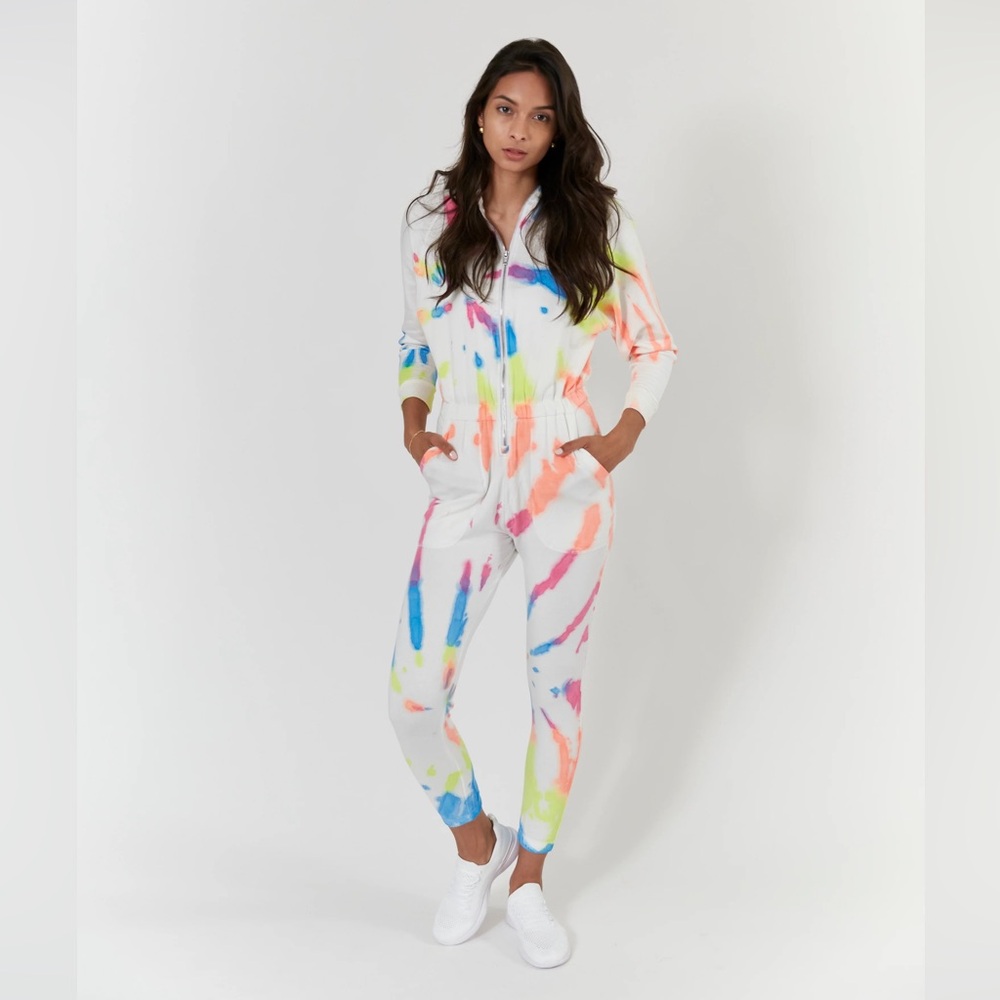 Lezat Restore Jumpsuit White Tie Dye XL